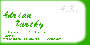adrian kurthy business card